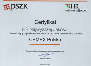 Raport Zrównoważonego Rozwoju CEMEX Polska  2013-2014 opublikowany