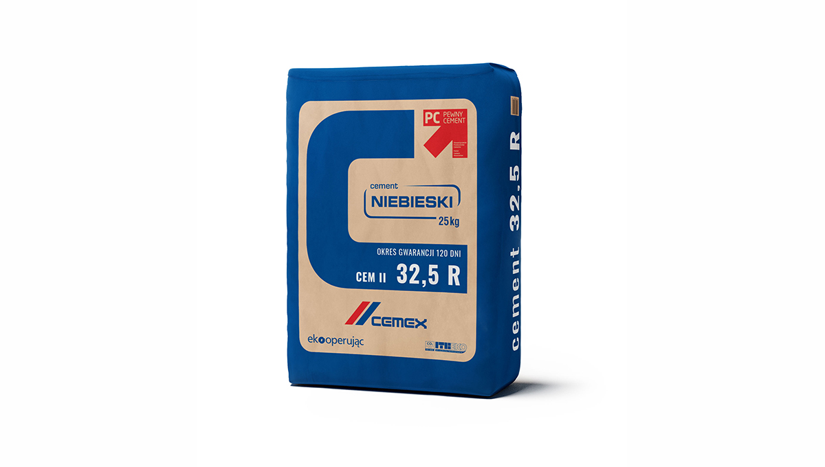 Cement NIEBIESKI | CEM II/B-V 32,5 R-HSR