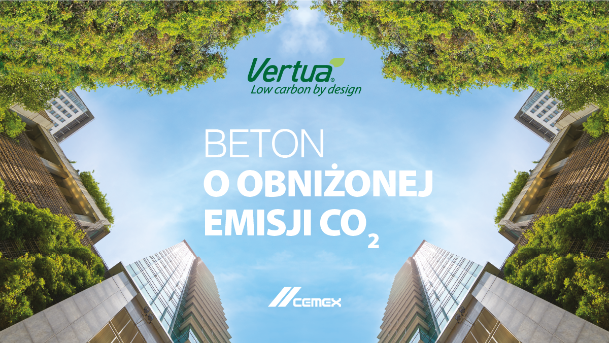 vertua, cemex beton, beton niskoemisyjny, beton zeroemisyjny