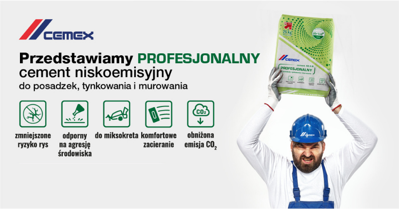 vertua ultra, vertua cement, cement workowany, cement cemex, cement niskoemisyjny, cement ekologiczny